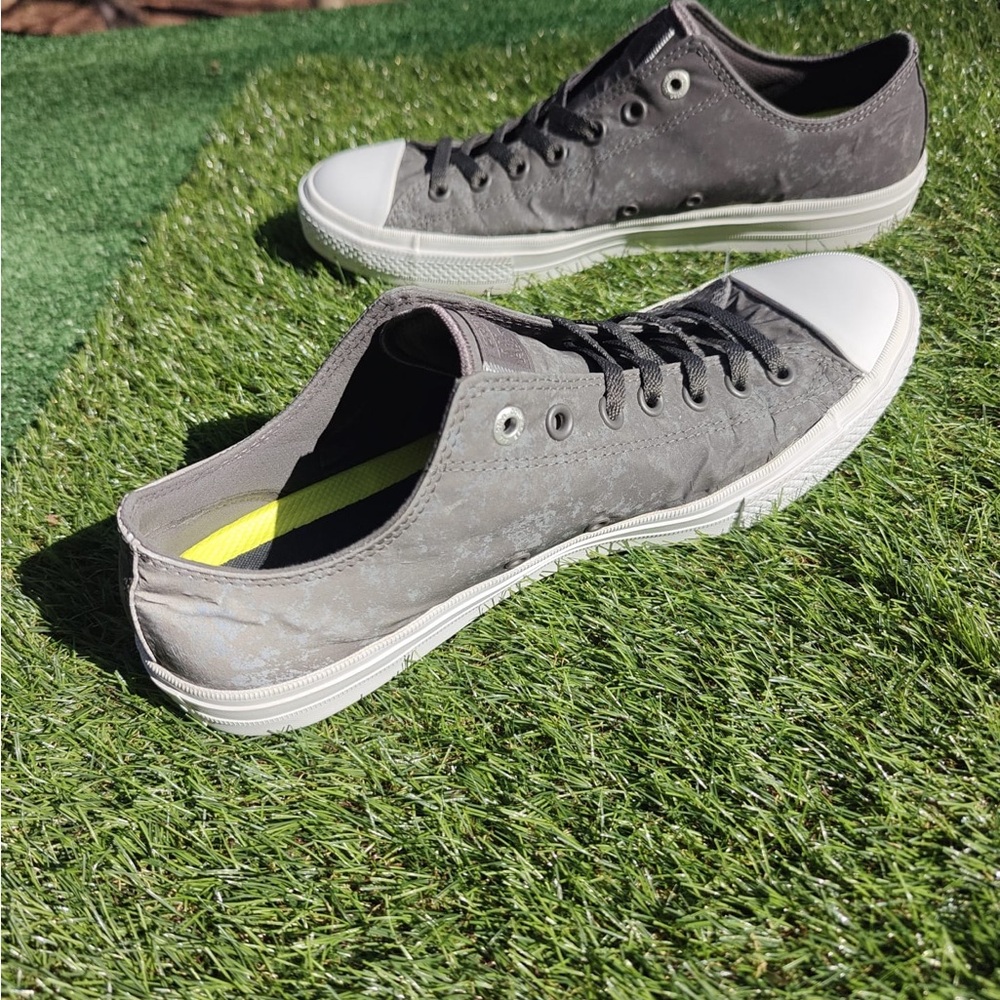 Converse All Star II Reflective Gray Low Ox Lunarlon 153548C Mens 12/14W